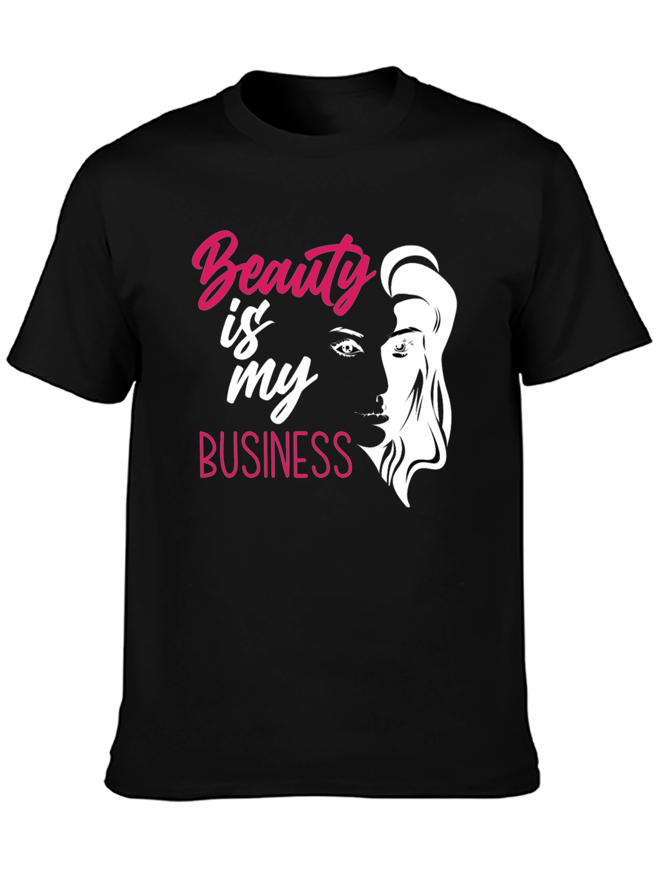 Beauty Is My Business Graphic T-Shirt - Black