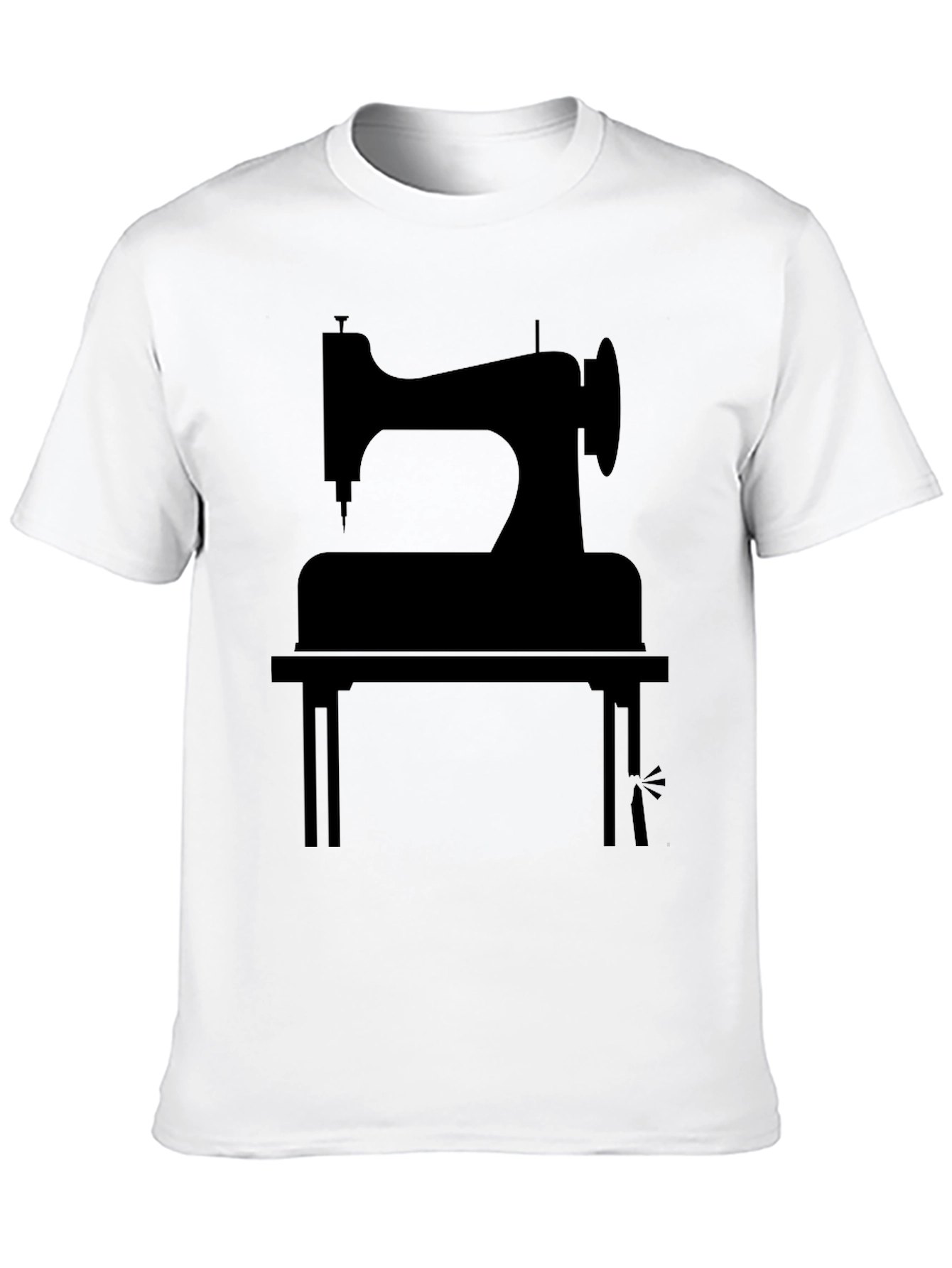 Sewing Machine Graphic Tee - Classic Tailor Style