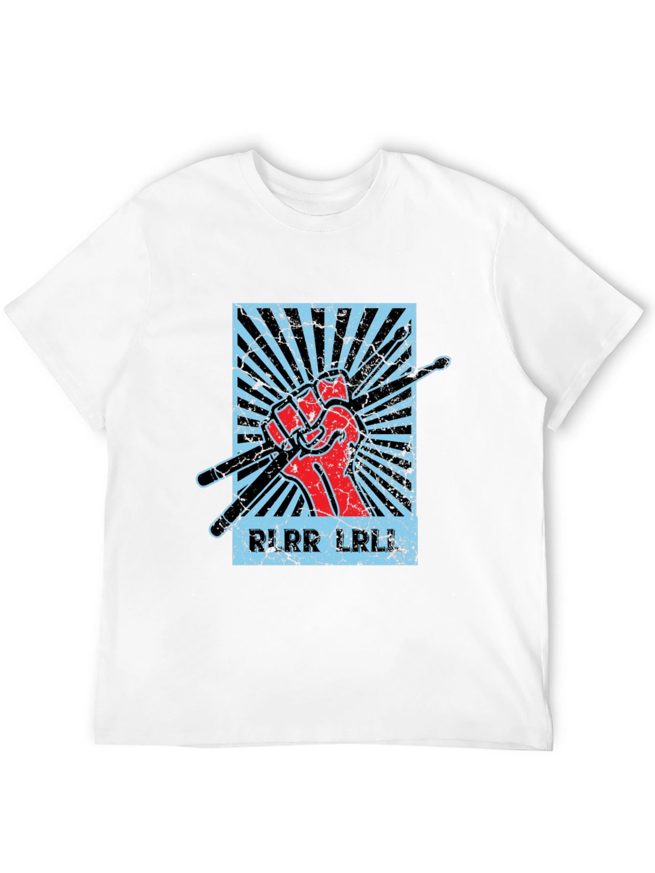 Drummers Rhythm Black T-Shirt