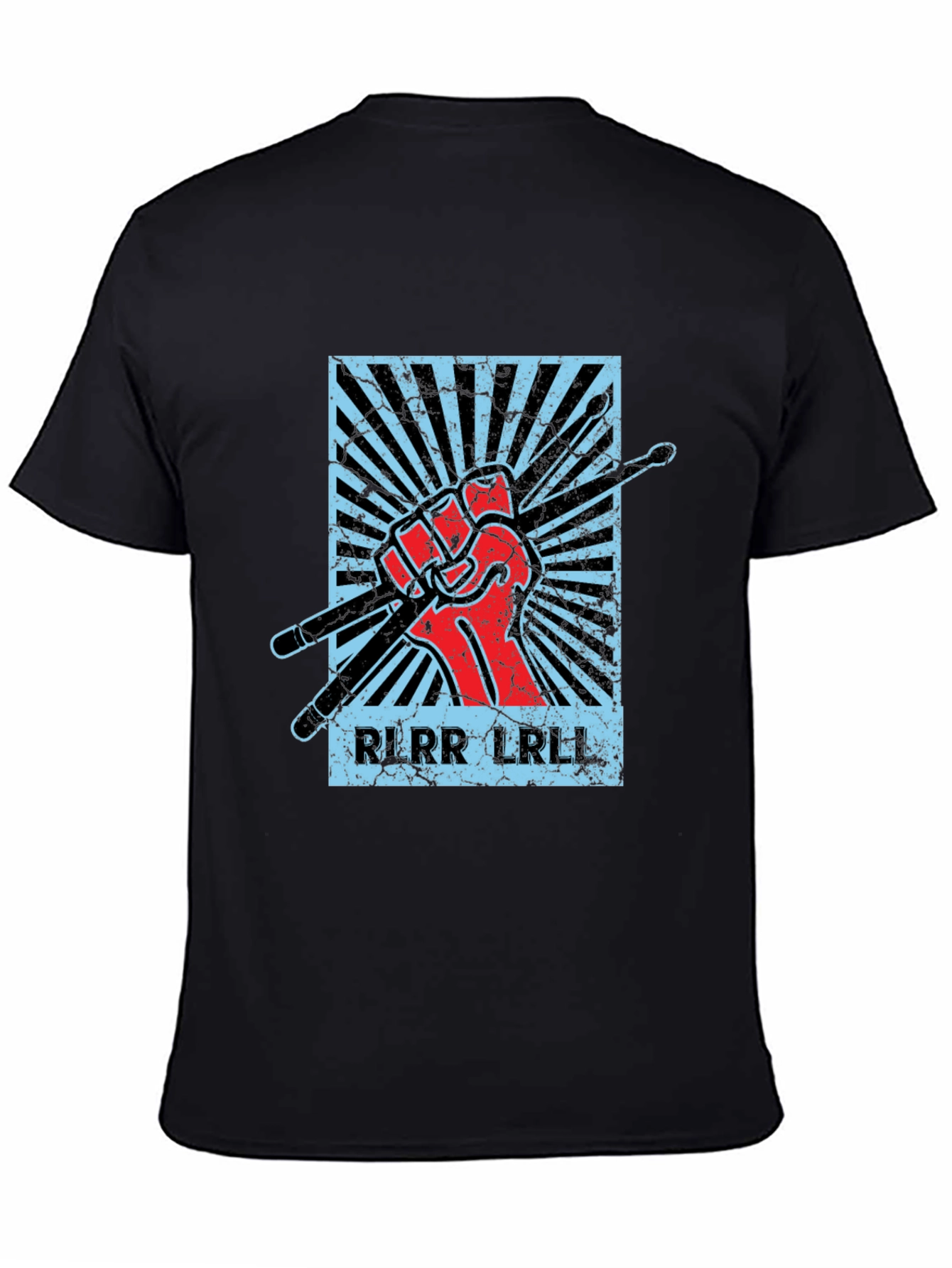 Drummers Rhythm Black T-Shirt