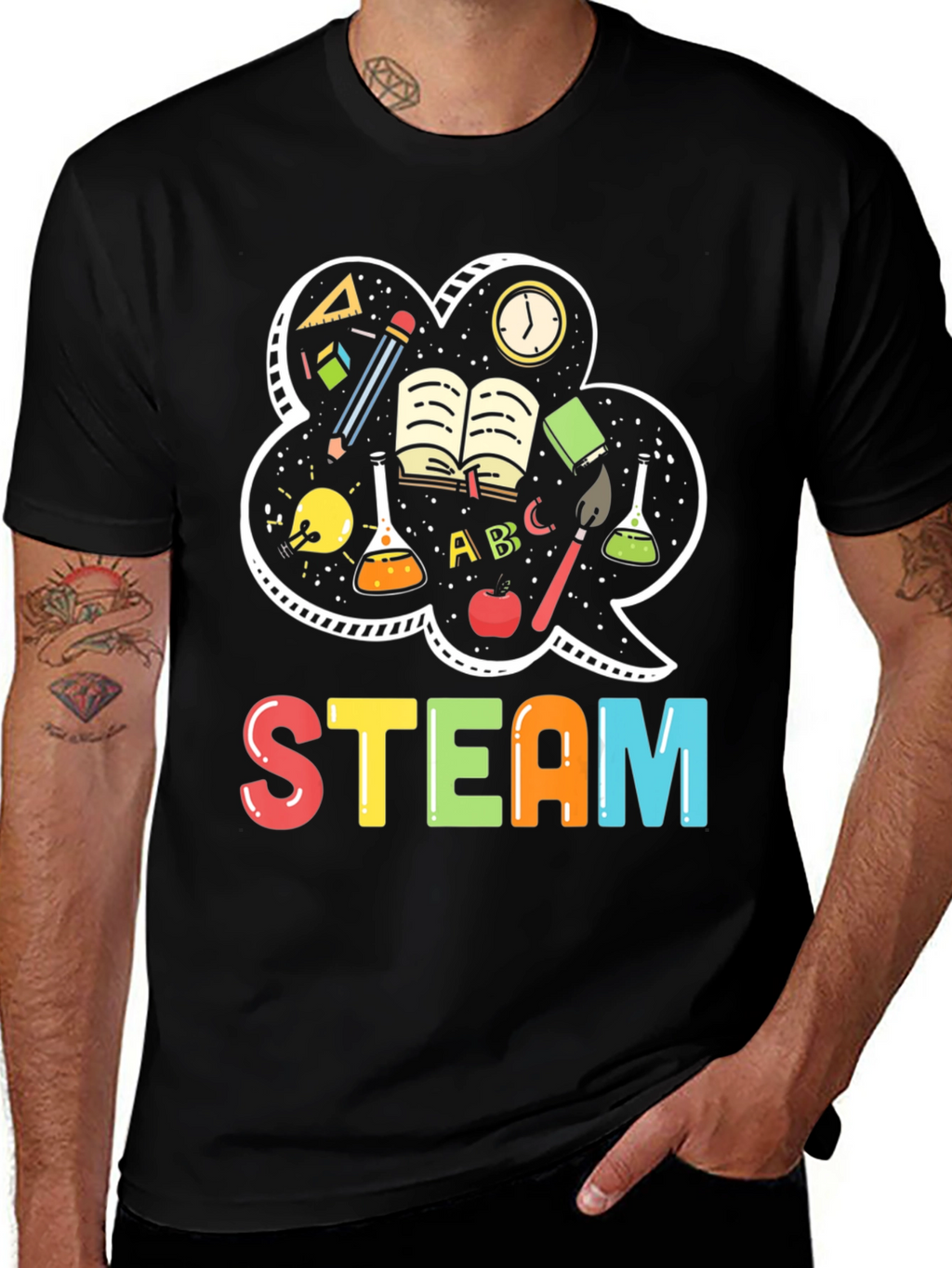STEAM T-Shirt: Science Tech Engineering Art Math Tee
