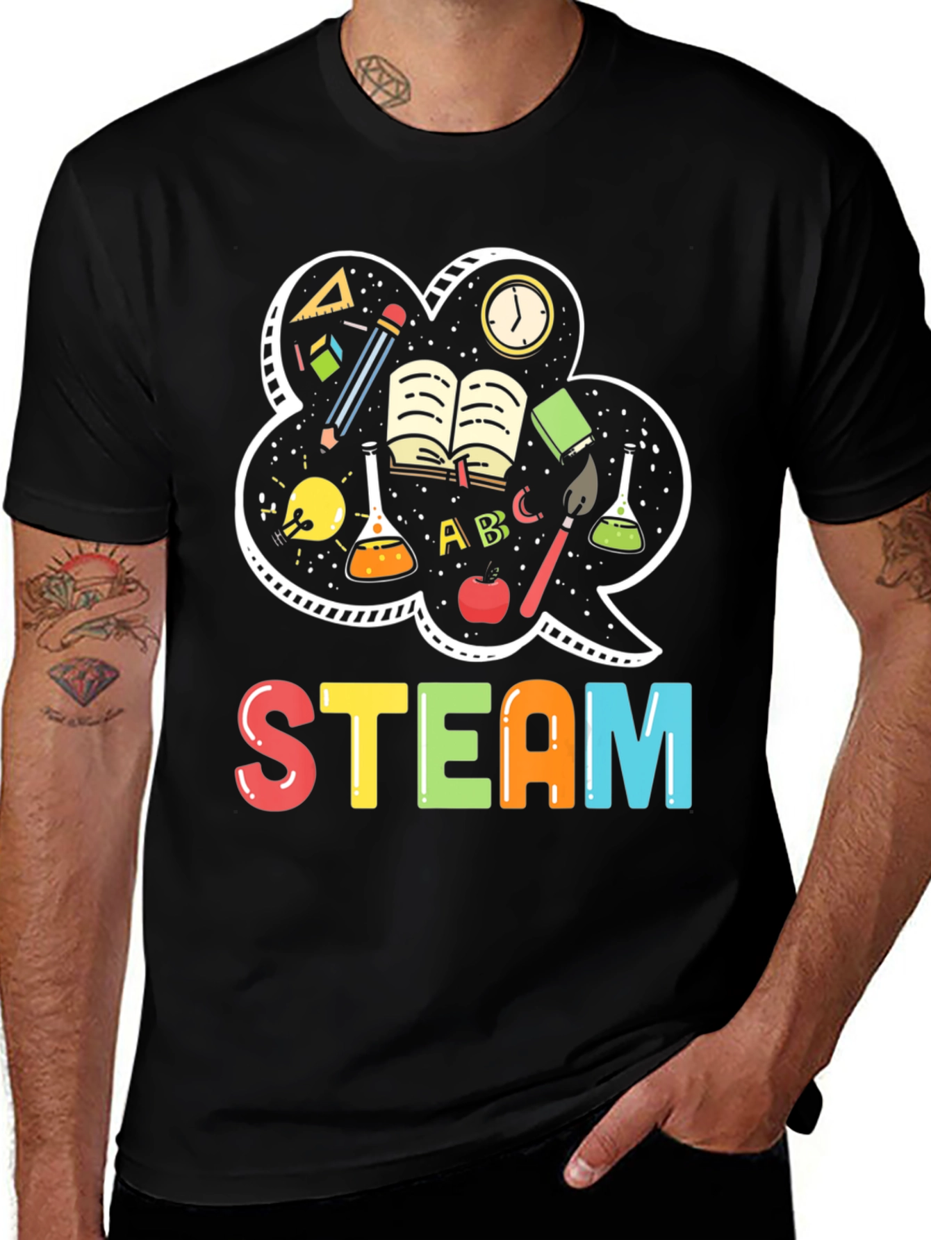 STEAM T-Shirt: Science Tech Engineering Art Math Tee