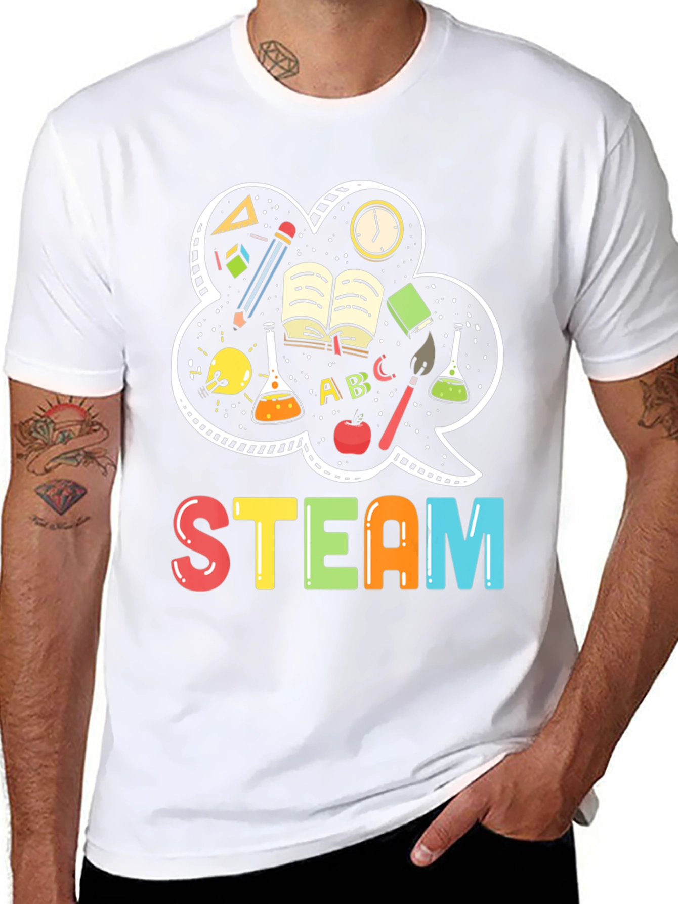 STEAM T-Shirt: Science Tech Engineering Art Math Tee