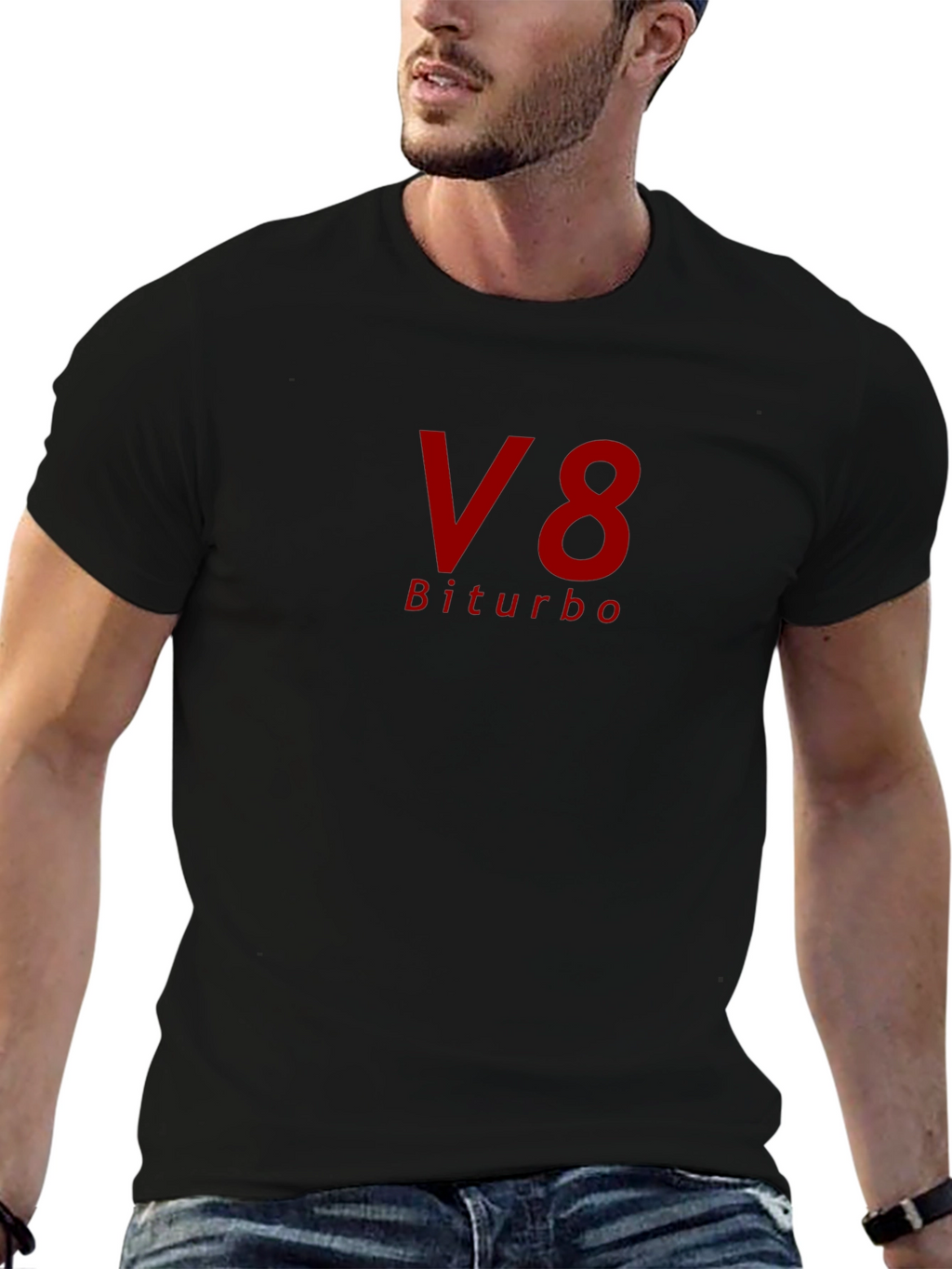 V8 Biturbo Graphic Tee - Black