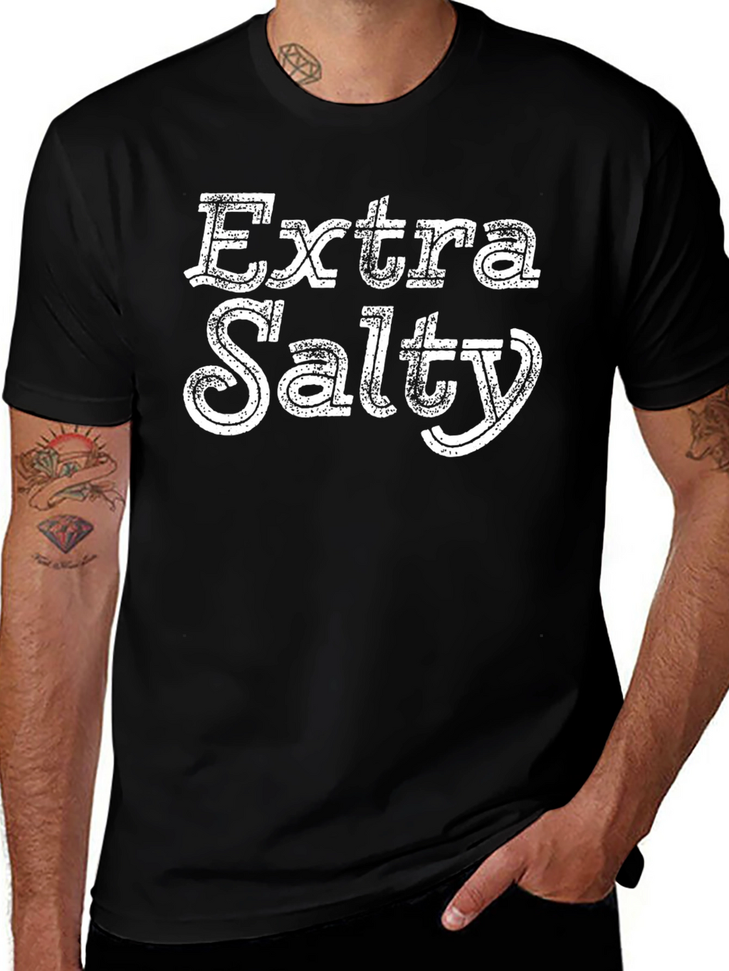 Extra Salty Graphic T-Shirt - Black