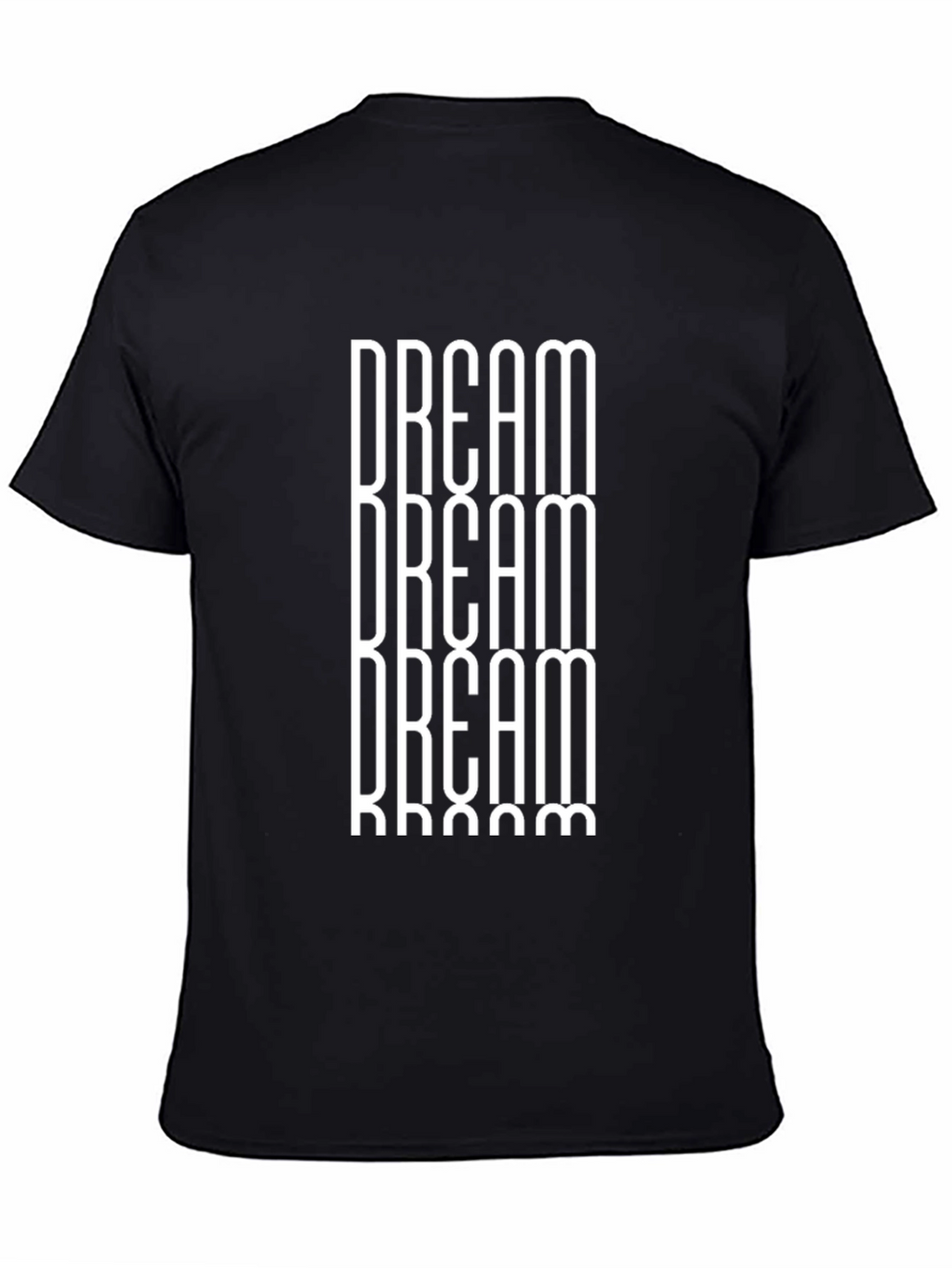 Dream Repeat Graphic Print Black T-Shirt