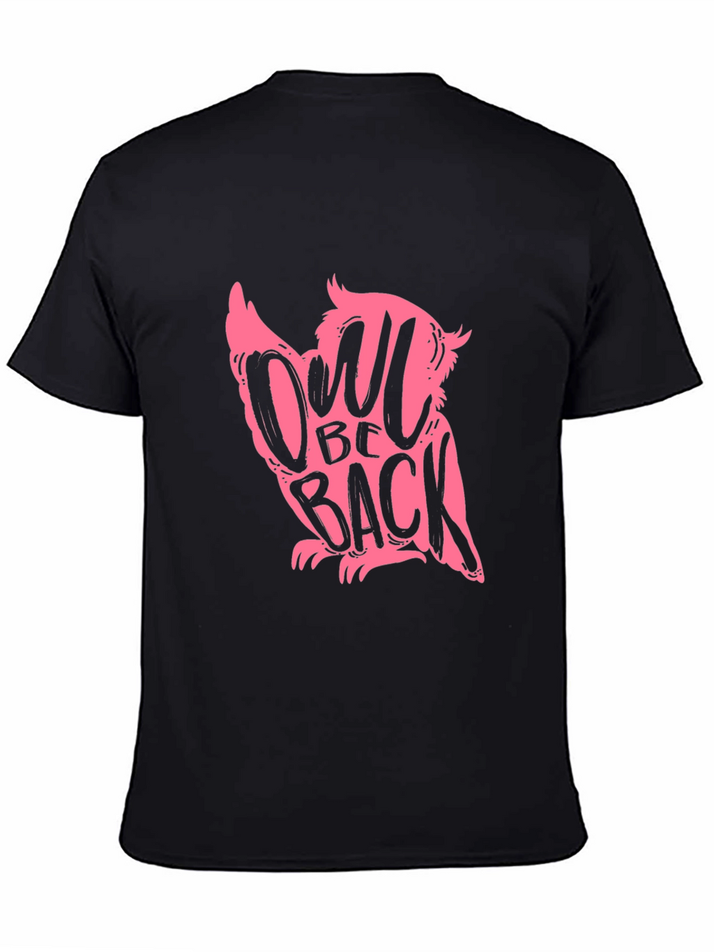 Owl Be Back Black Graphic Tee