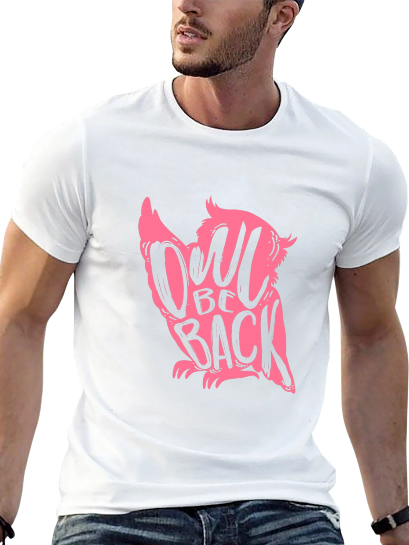 Owl Be Back Black Graphic Tee