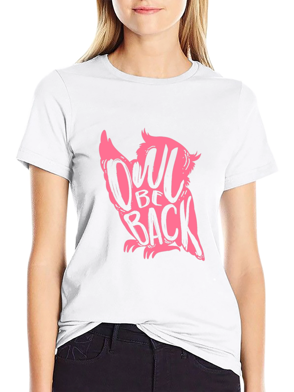 Owl Be Back Black Graphic Tee