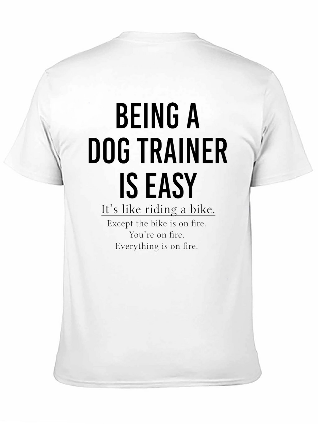 Dog Trainer T-Shirt - Humorous Saying