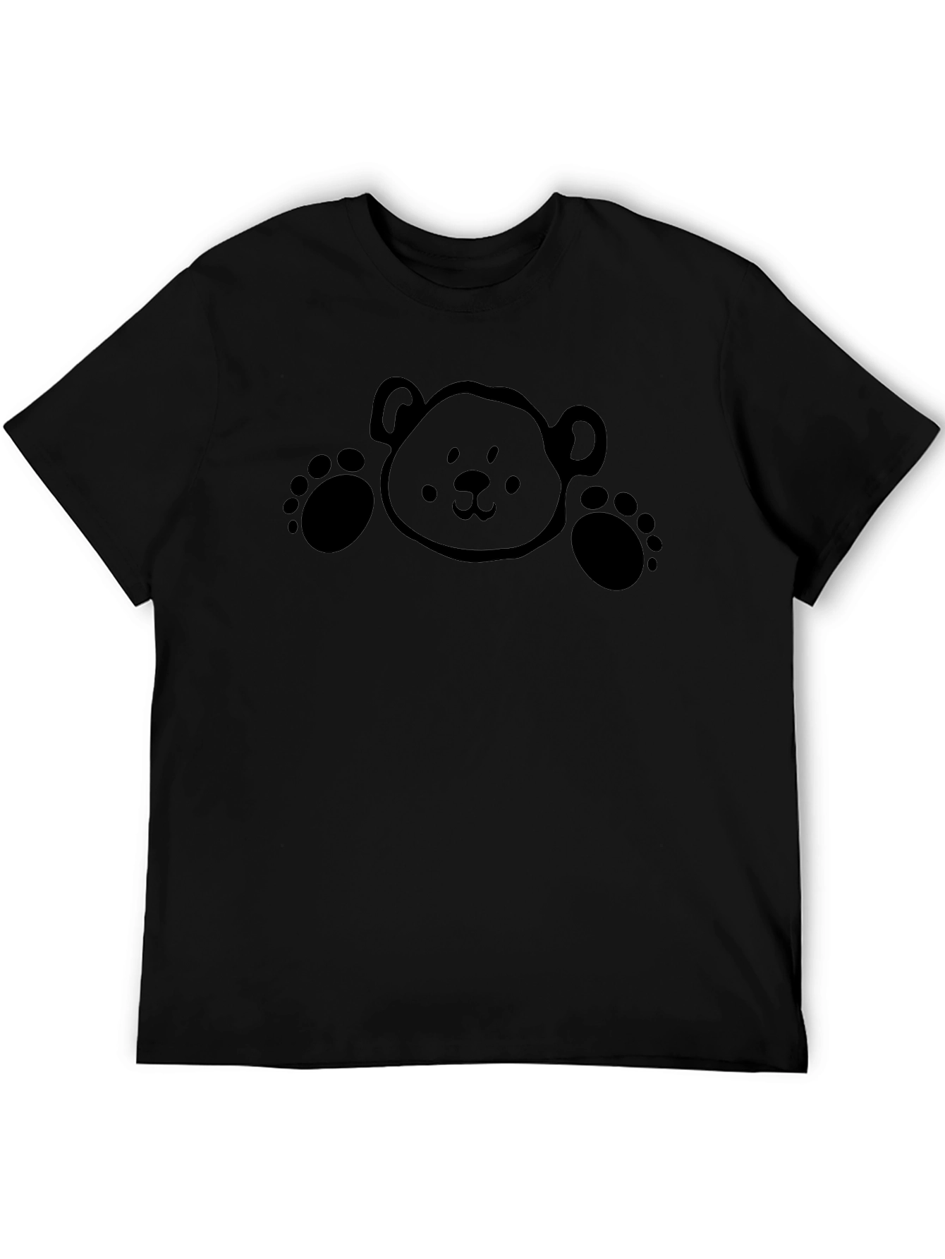 Black Bear Graphic Tee - Mens Short Sleeve Casual Shirt