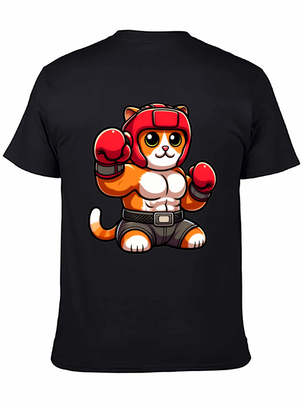 Boxing Cat Graphic Tee