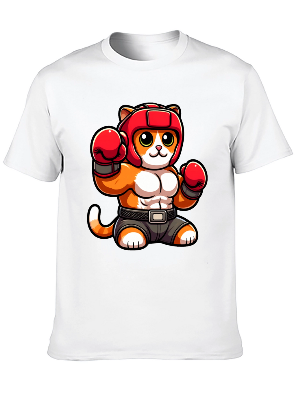 Boxing Cat Graphic Tee