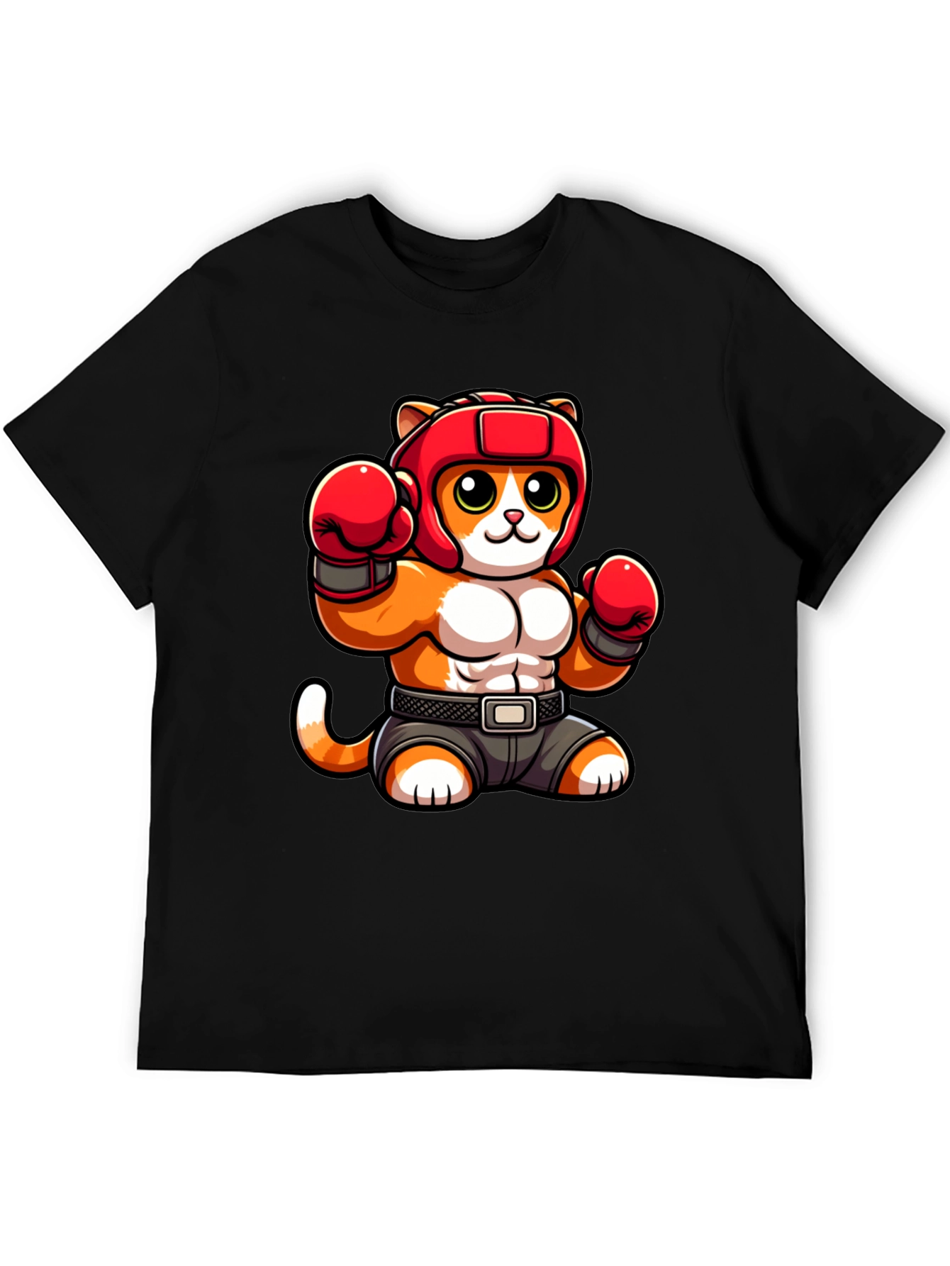Boxing Cat Graphic Tee