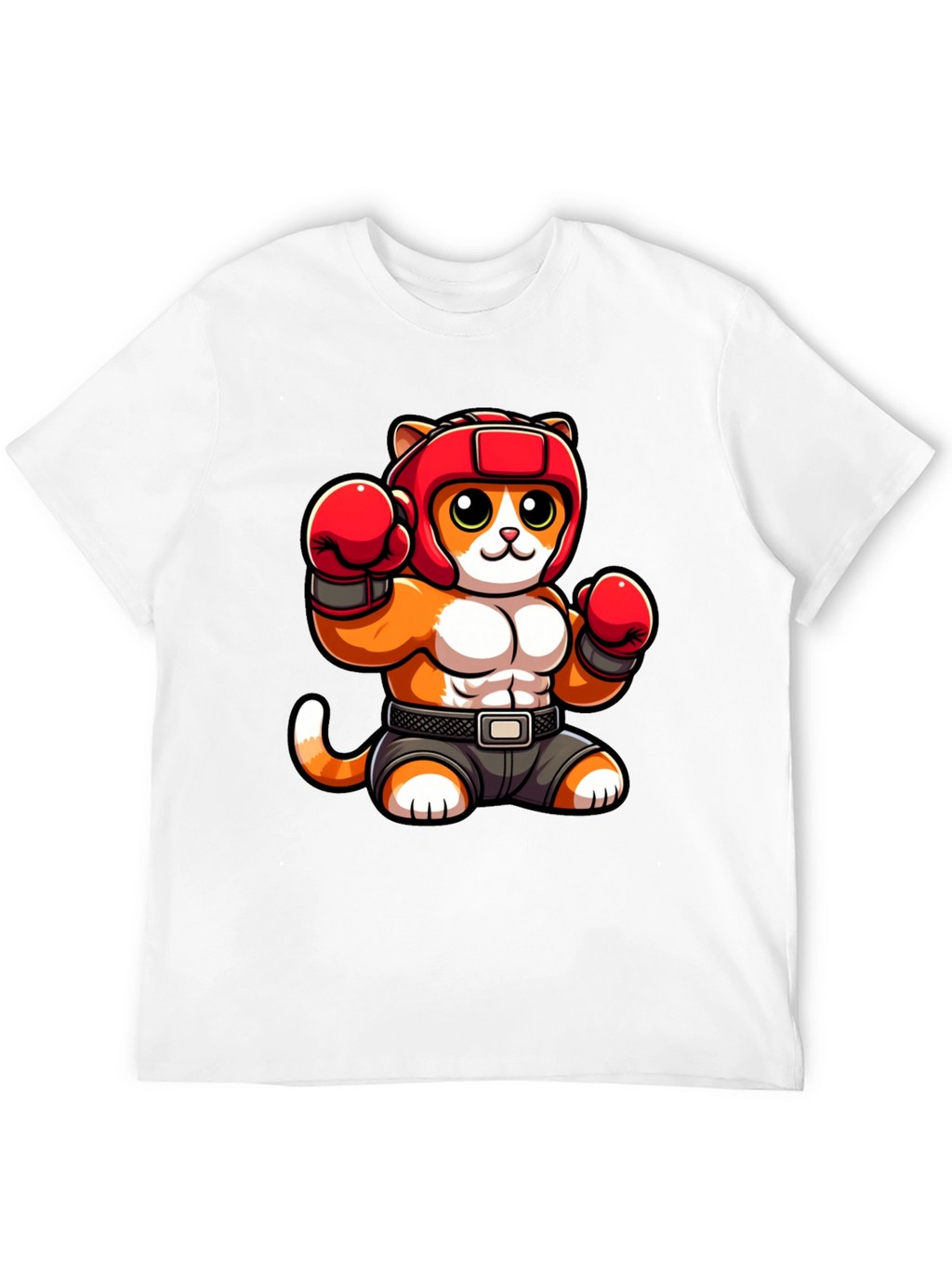 Boxing Cat Graphic Tee