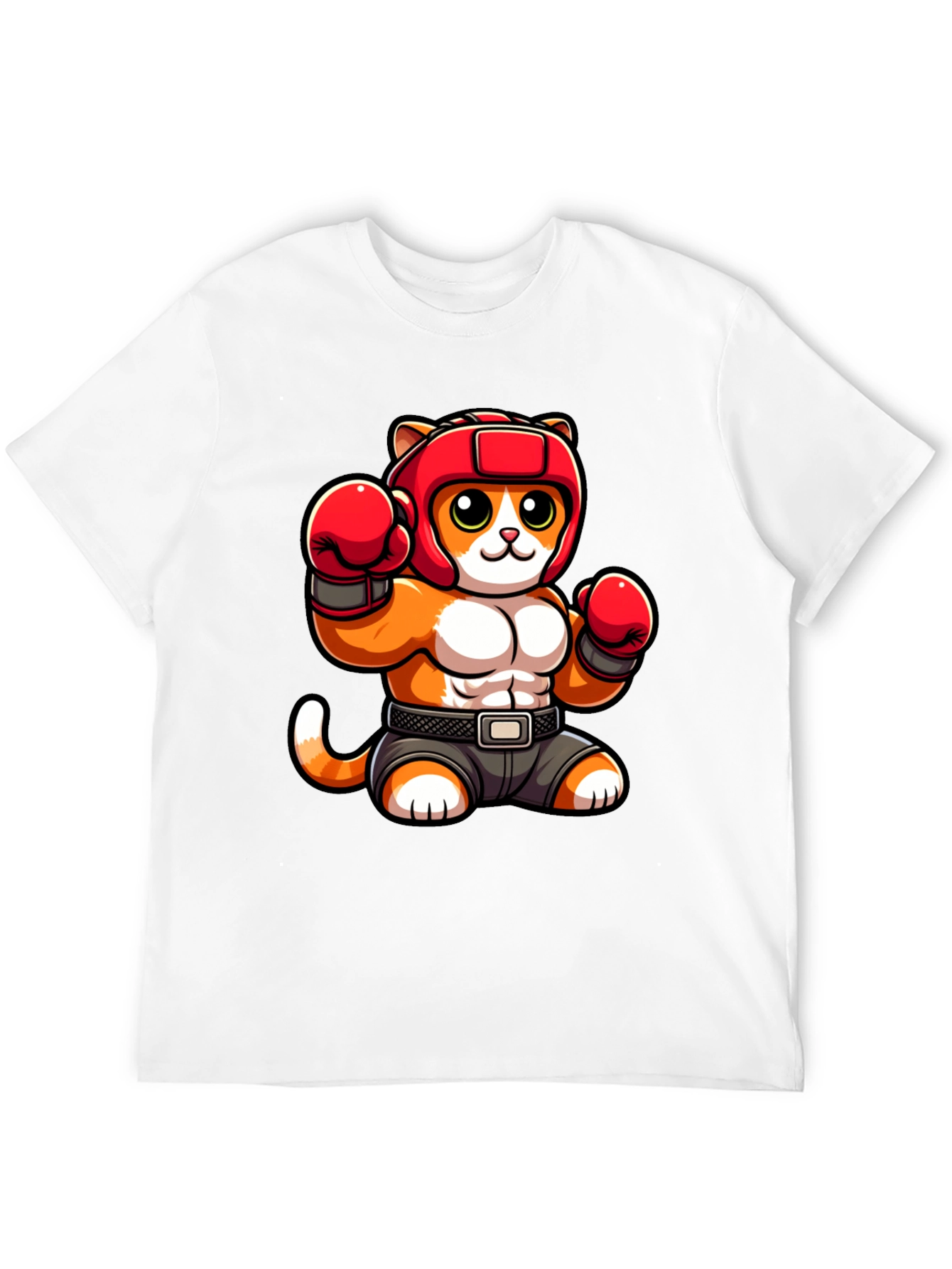 Boxing Cat Graphic Tee