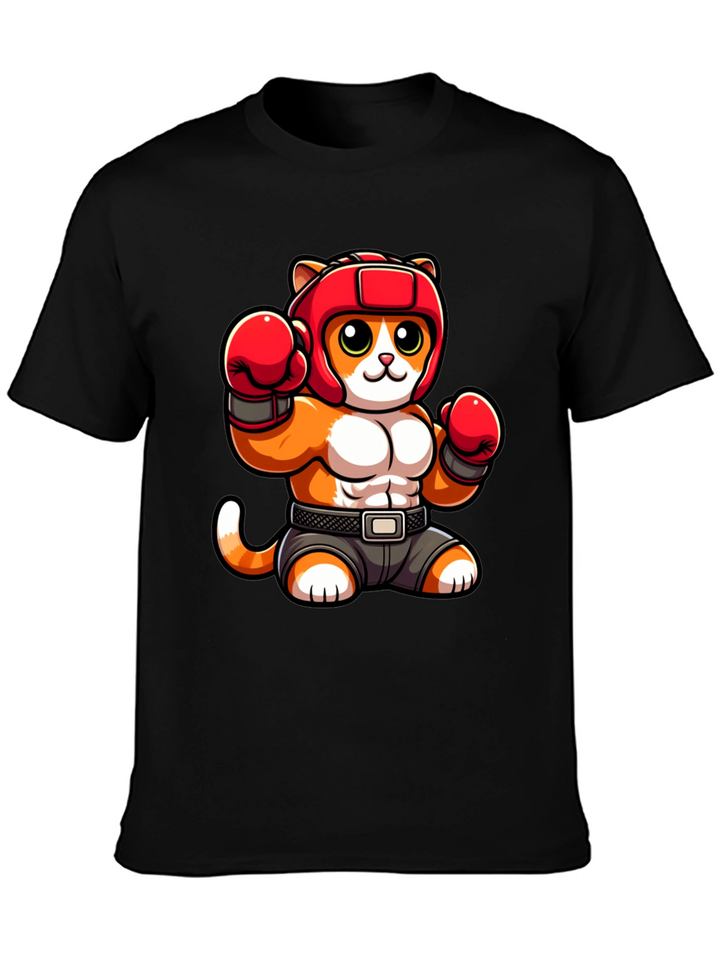 Boxing Cat Graphic Tee