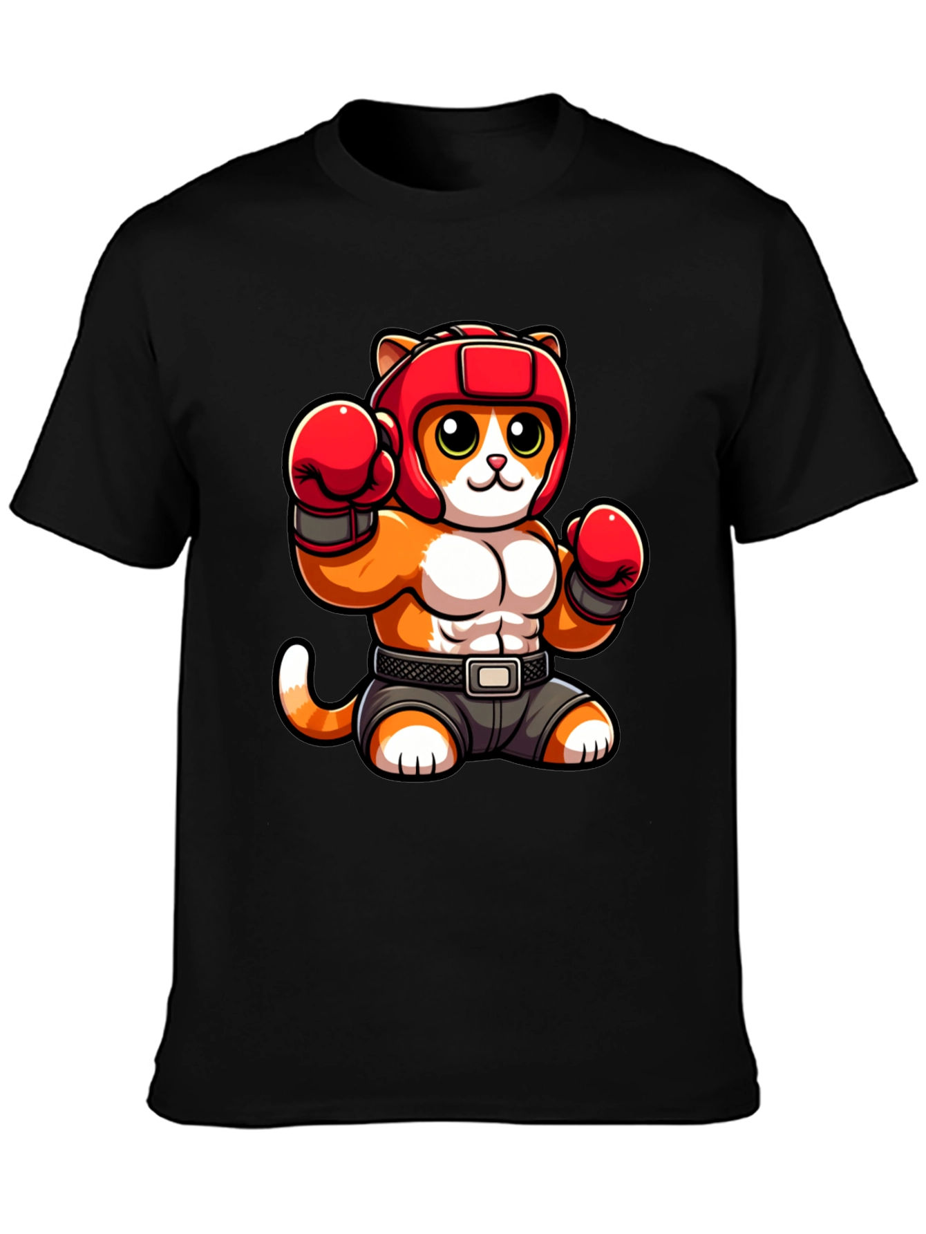 Boxing Cat Graphic Tee