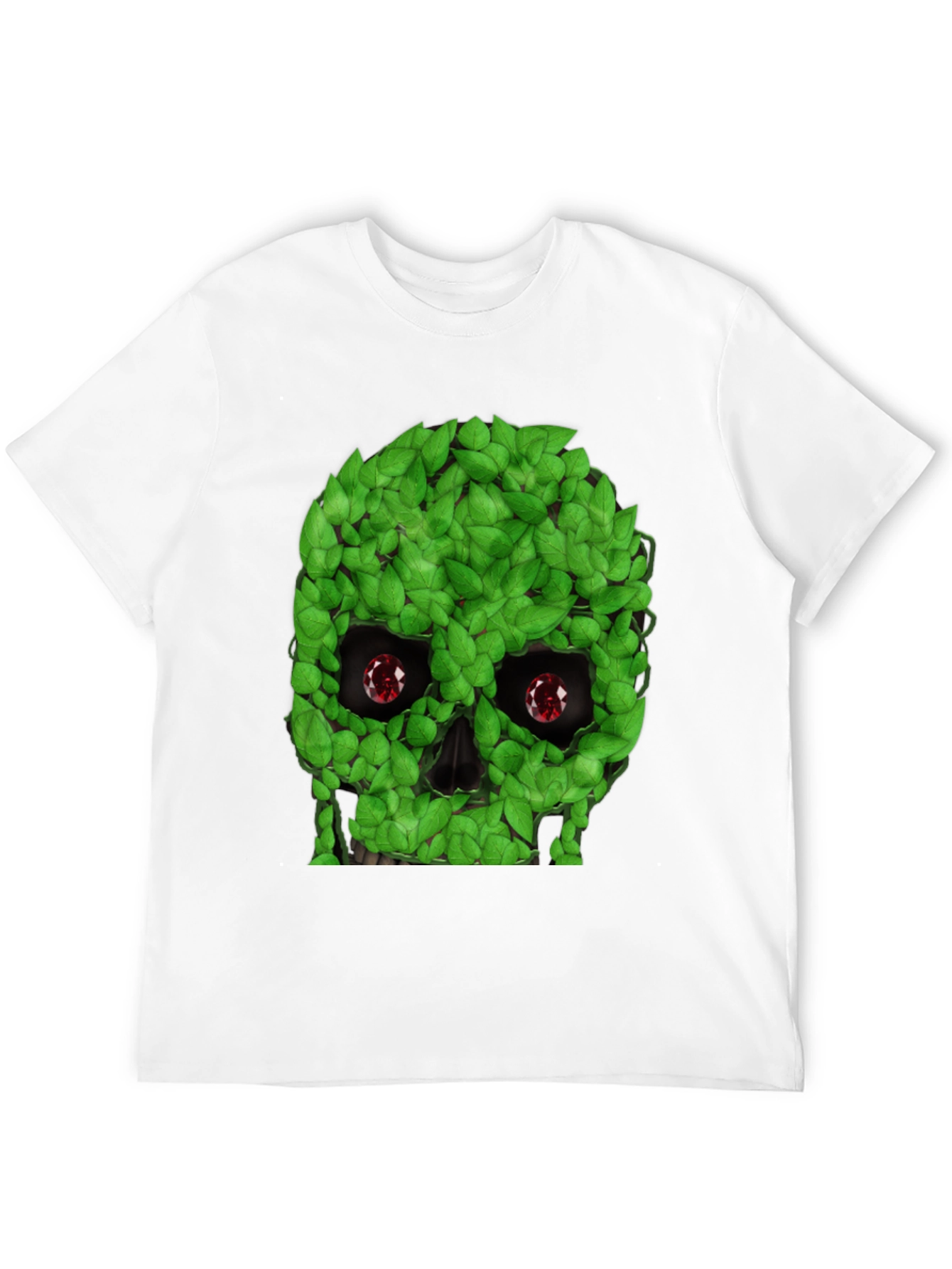 Leaf Skull Graphic T-Shirt - Unique Design