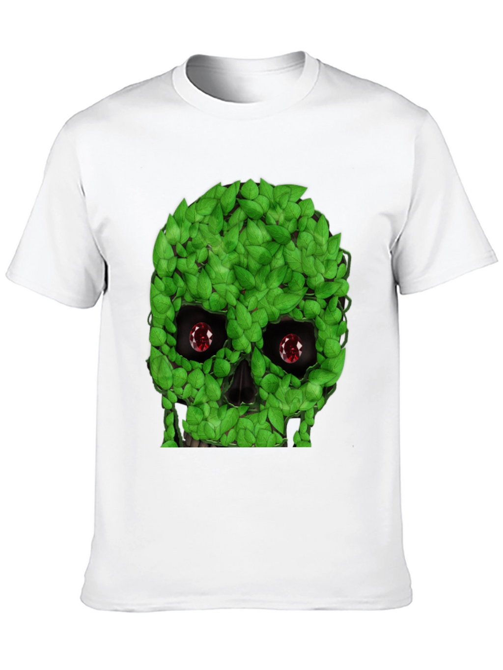 Leaf Skull Graphic T-Shirt - Unique Design