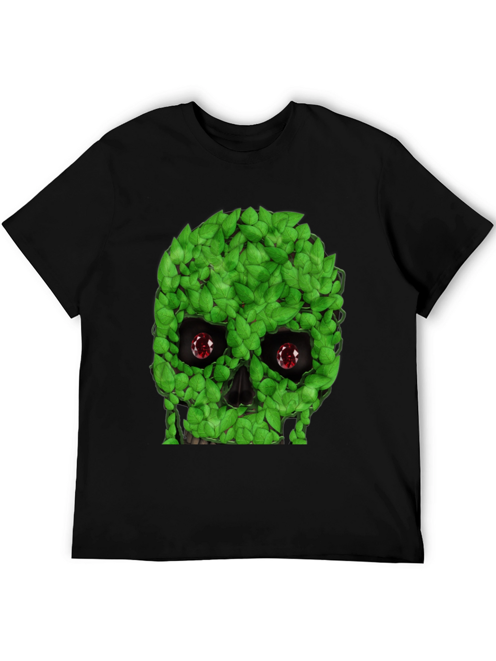 Leaf Skull Graphic T-Shirt - Unique Design