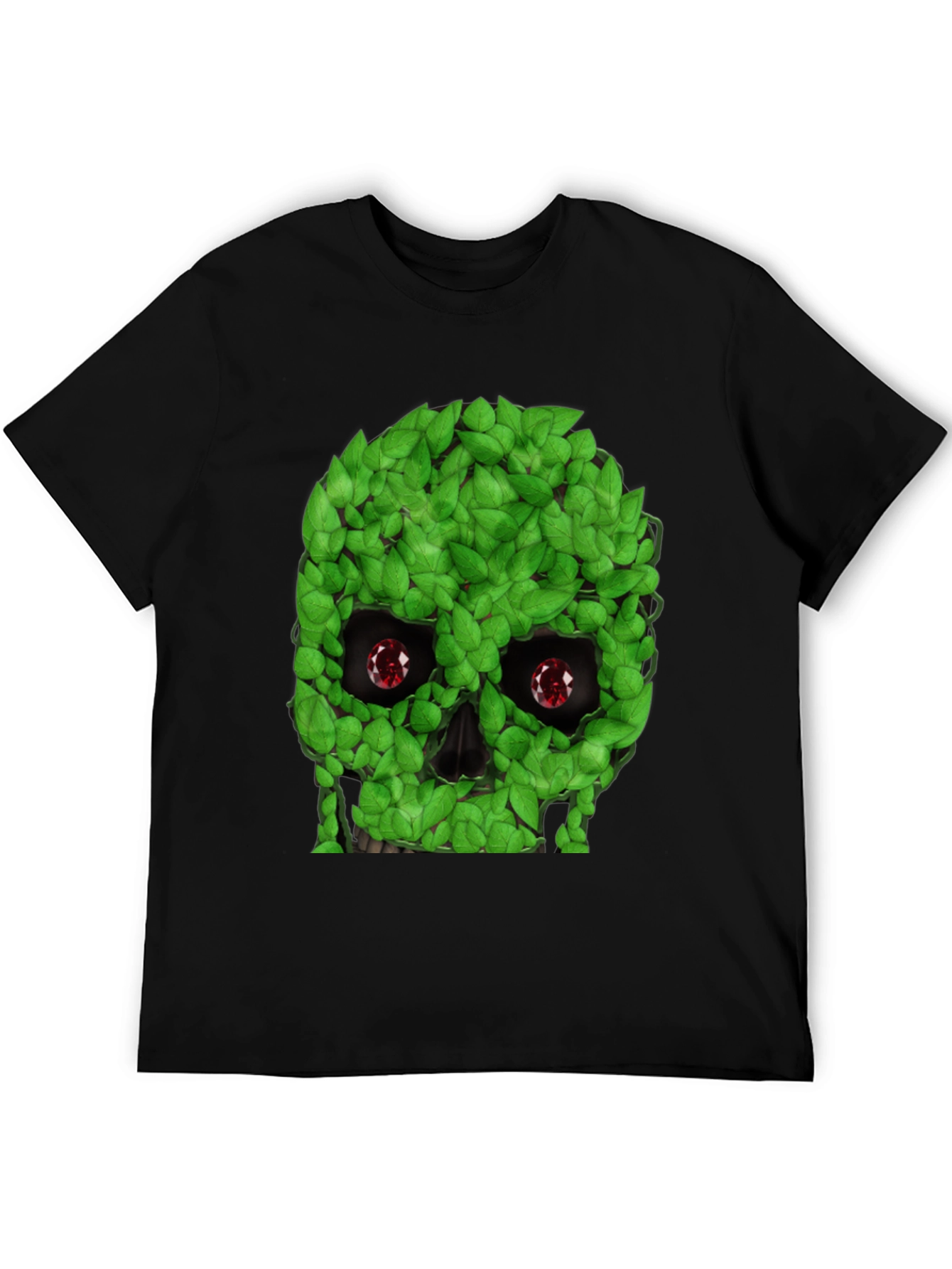 Leaf Skull Graphic T-Shirt - Unique Design