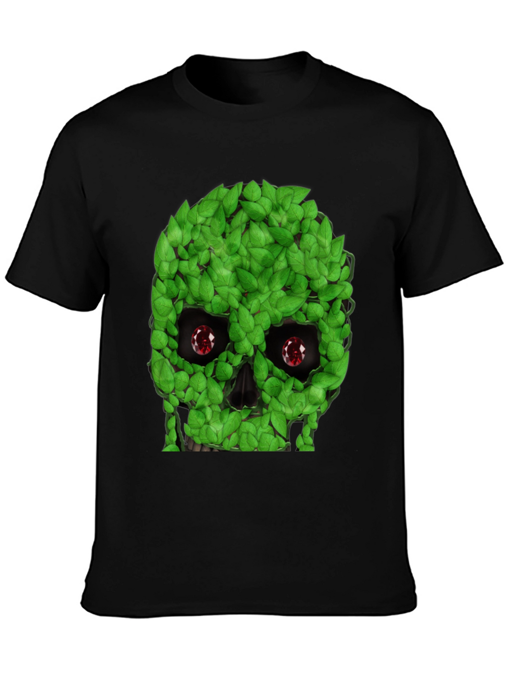 Leaf Skull Graphic T-Shirt - Unique Design
