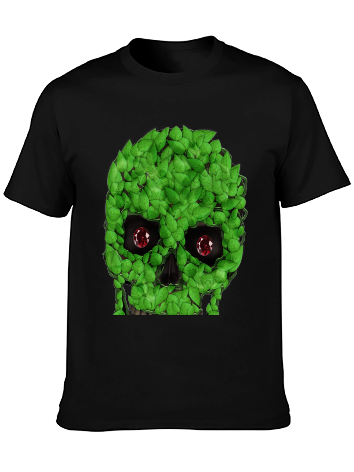 Leaf Skull Graphic T-Shirt - Unique Design