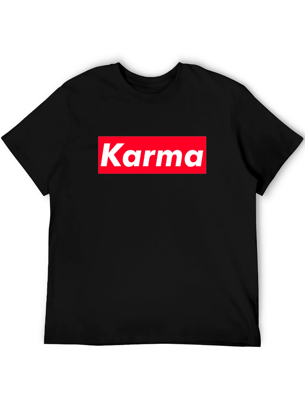 Karma Tee - Red Box Logo - Trendy Style