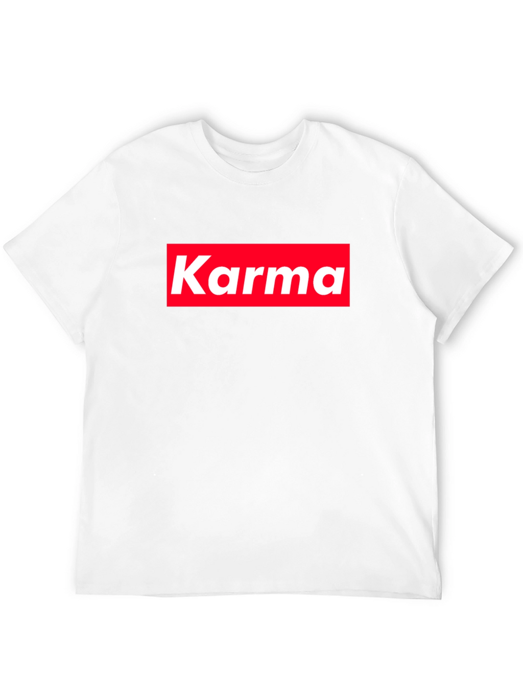 Karma Tee - Red Box Logo - Trendy Style