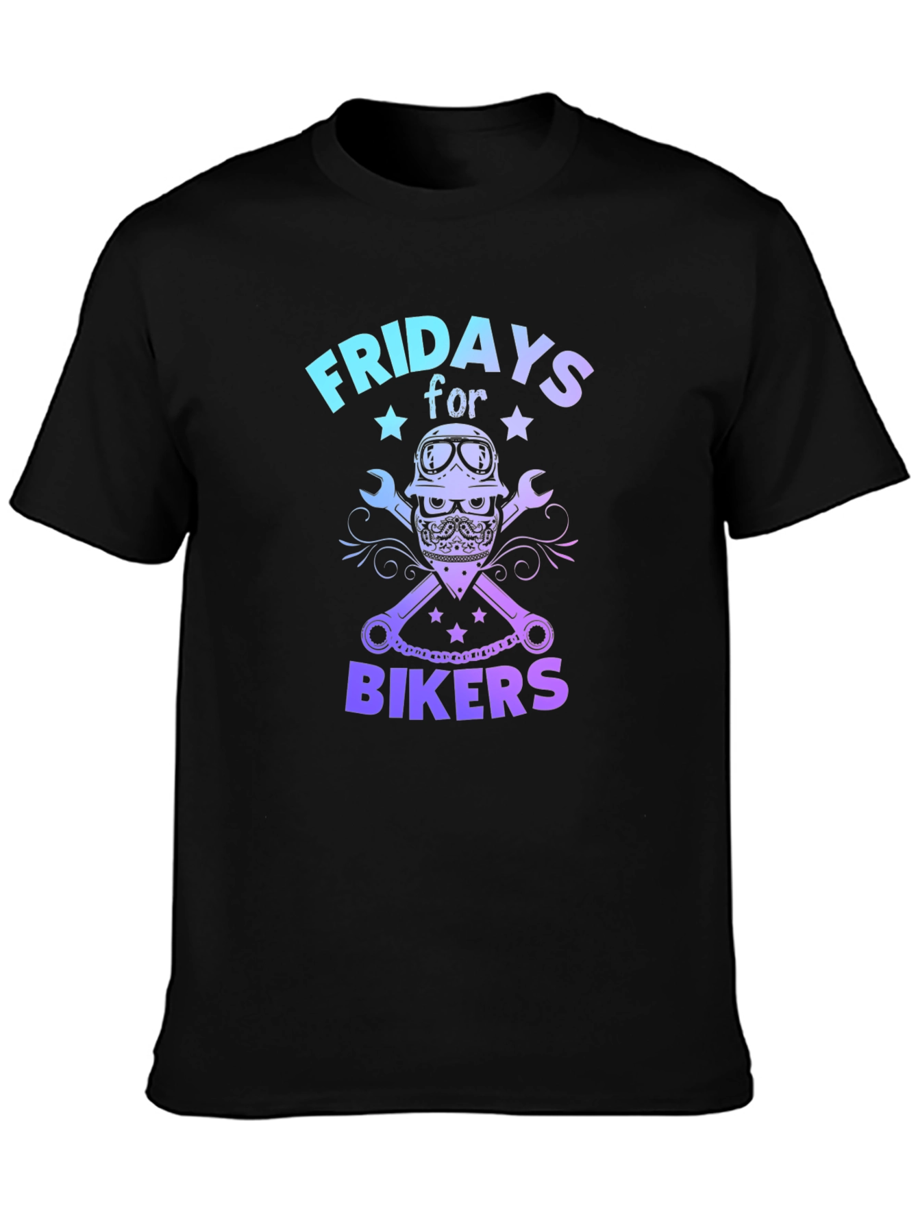 Fridays for Bikers Graphic Tee - Cool Biker Design