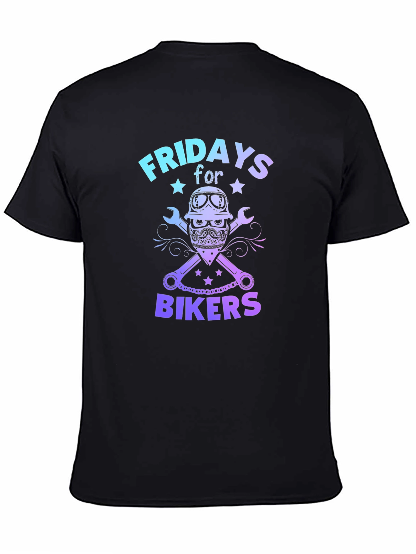 Fridays for Bikers Graphic Tee - Cool Biker Design