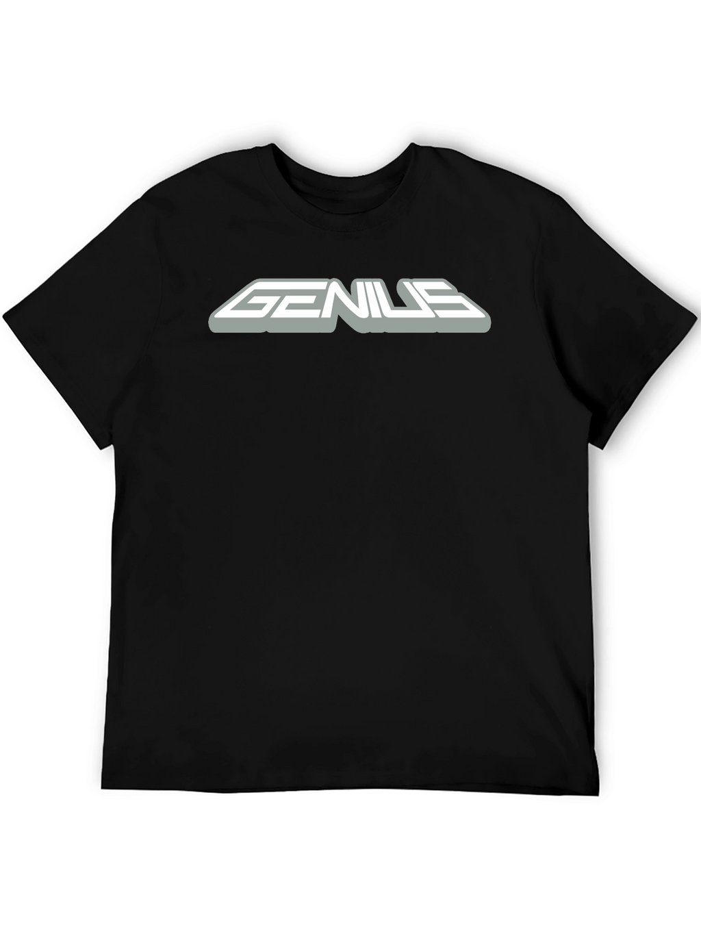 Genius Graphic Black T-Shirt for Men