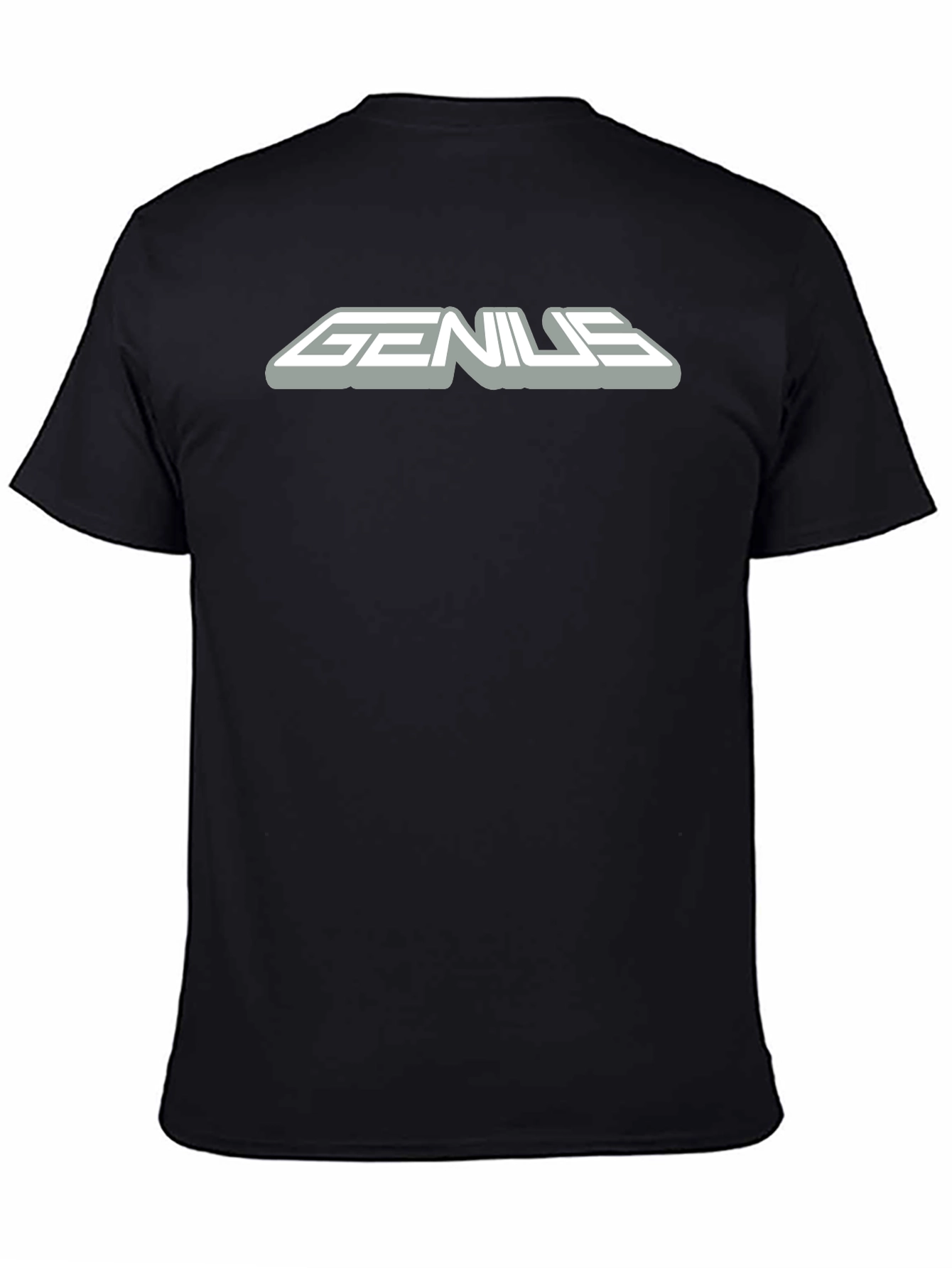 Genius Graphic Black T-Shirt for Men