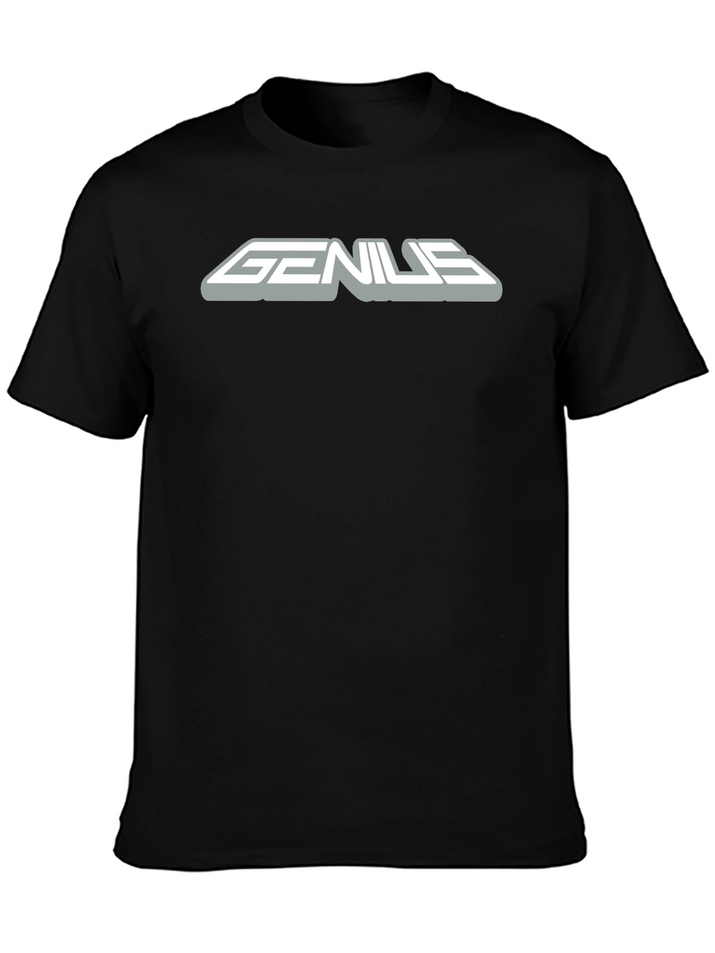 Genius Graphic Black T-Shirt for Men