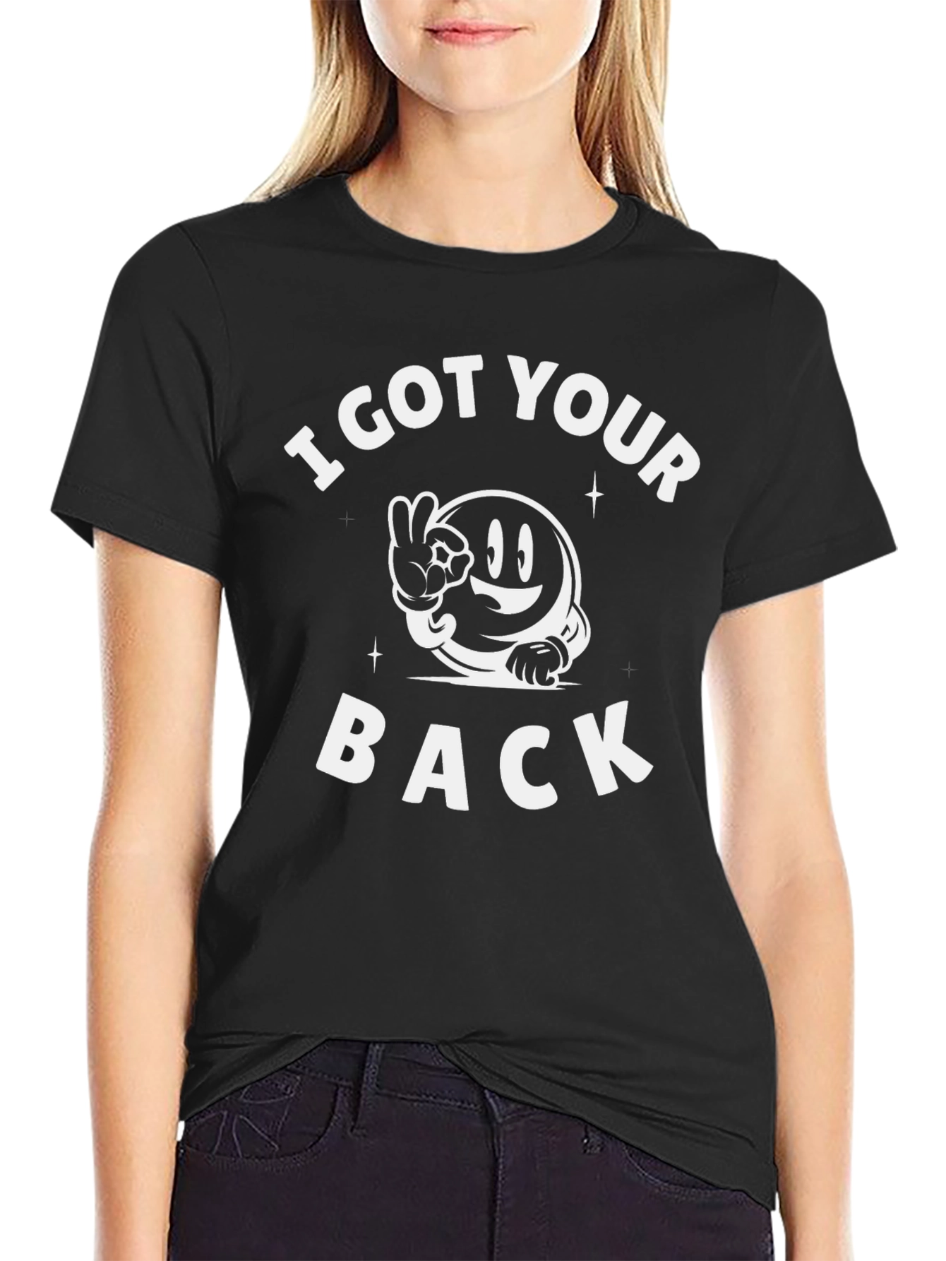 I Got Your Back Graphic Tee - Black