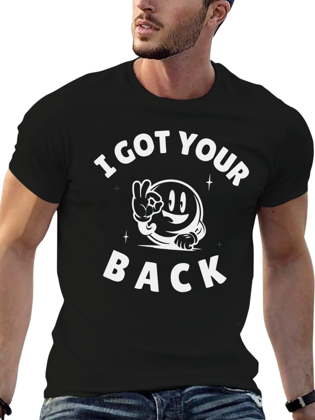 I Got Your Back Graphic Tee - Black
