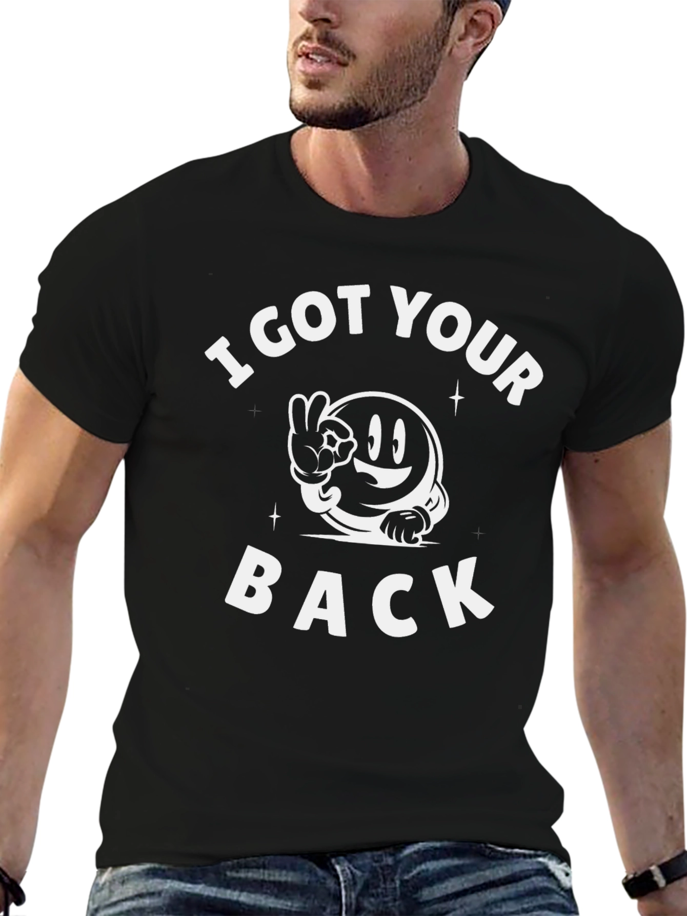 I Got Your Back Graphic Tee - Black