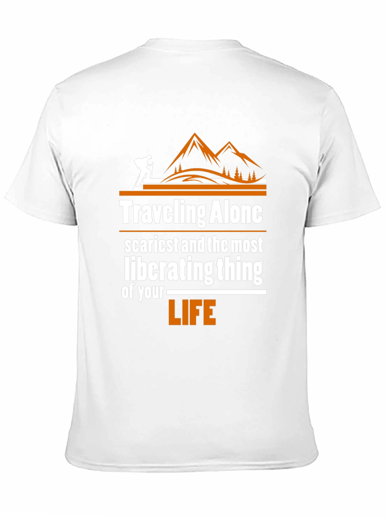 Traveling Alone Graphic Tee - Adventure Shirt