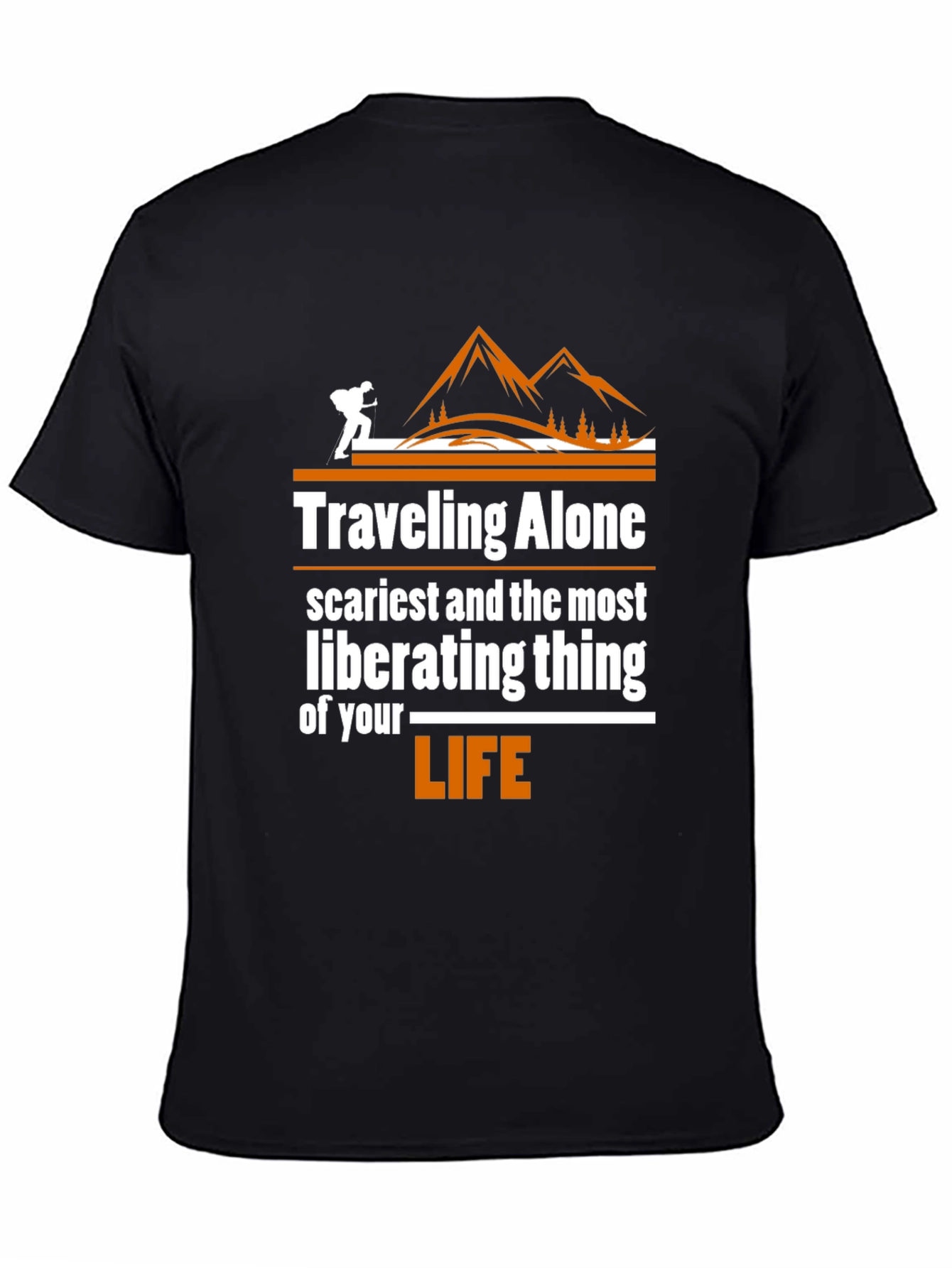 Traveling Alone Graphic Tee - Adventure Shirt