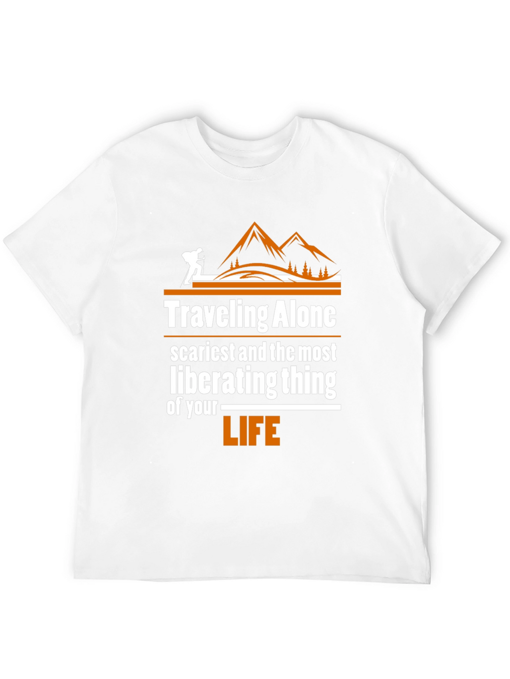 Traveling Alone Graphic Tee - Adventure Shirt