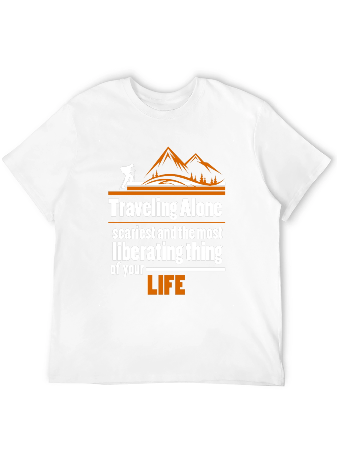 Traveling Alone Graphic Tee - Adventure Shirt