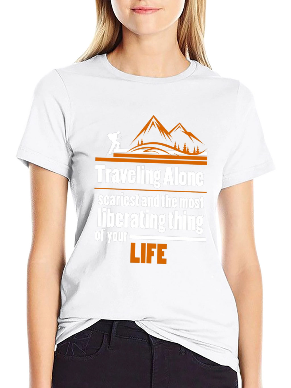 Traveling Alone Graphic Tee - Adventure Shirt