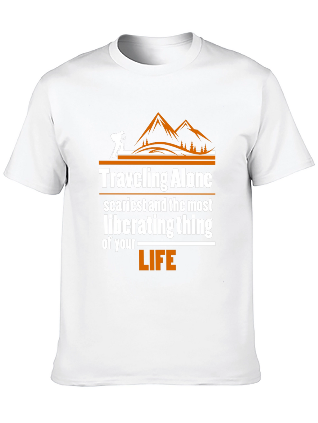 Traveling Alone Graphic Tee - Adventure Shirt