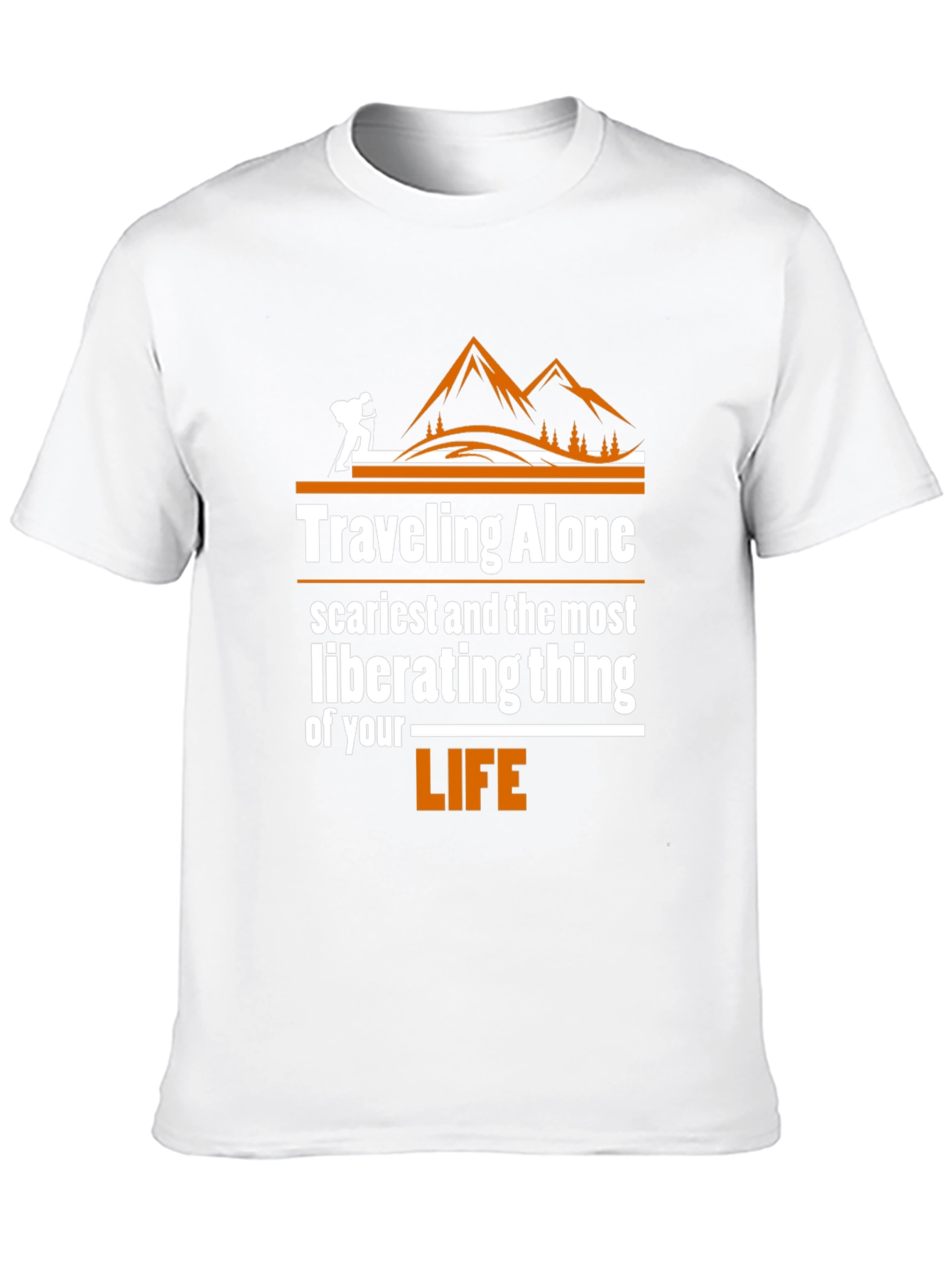Traveling Alone Graphic Tee - Adventure Shirt