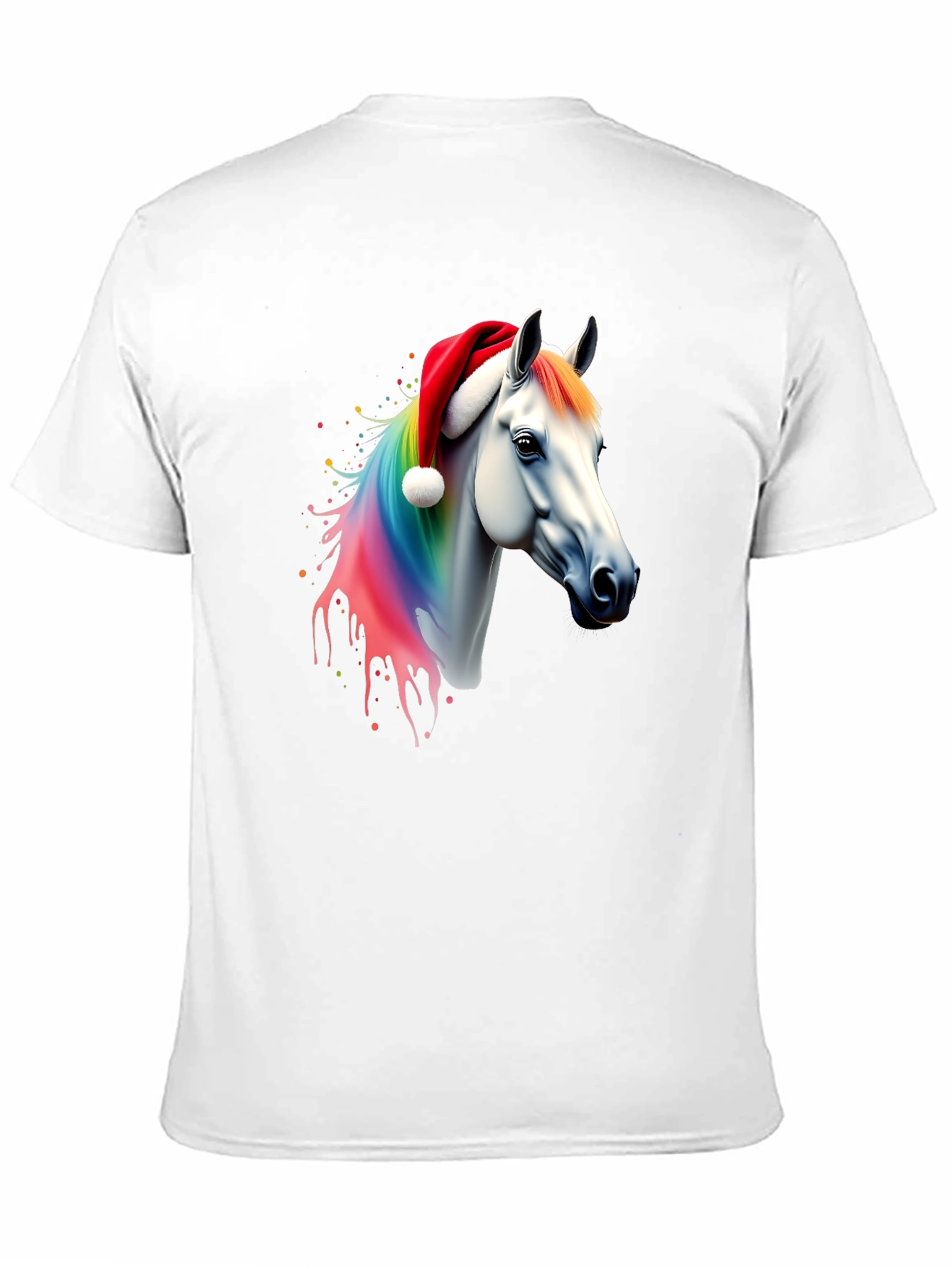 Rainbow Horse Christmas T-Shirt