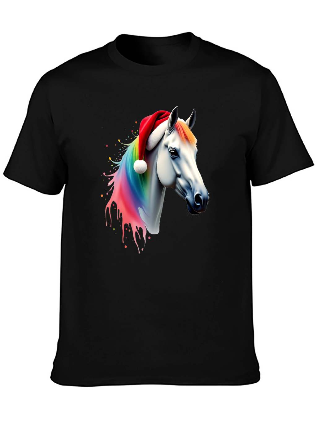 Rainbow Horse Christmas T-Shirt