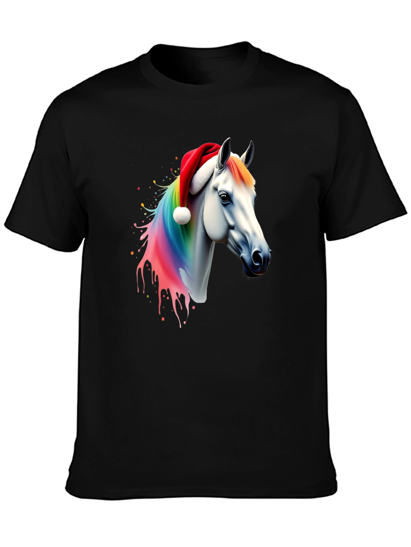 Rainbow Horse Christmas T-Shirt