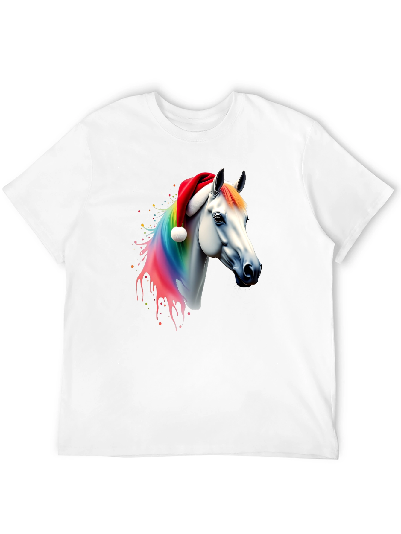 Rainbow Horse Christmas T-Shirt