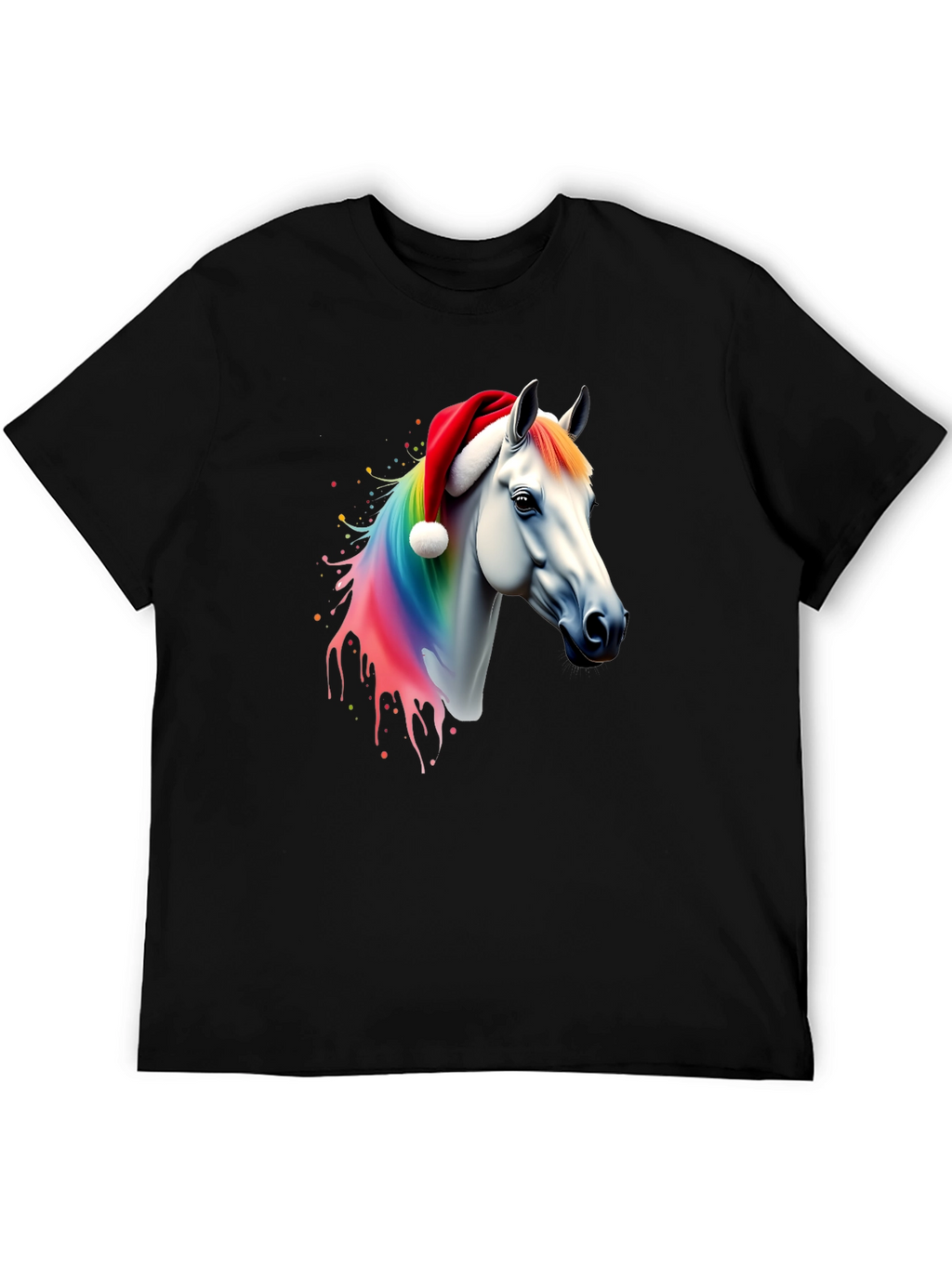 Rainbow Horse Christmas T-Shirt